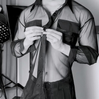 @钙星球 网纱衬衫正式版测评！你敢穿吗？#衬衫穿搭